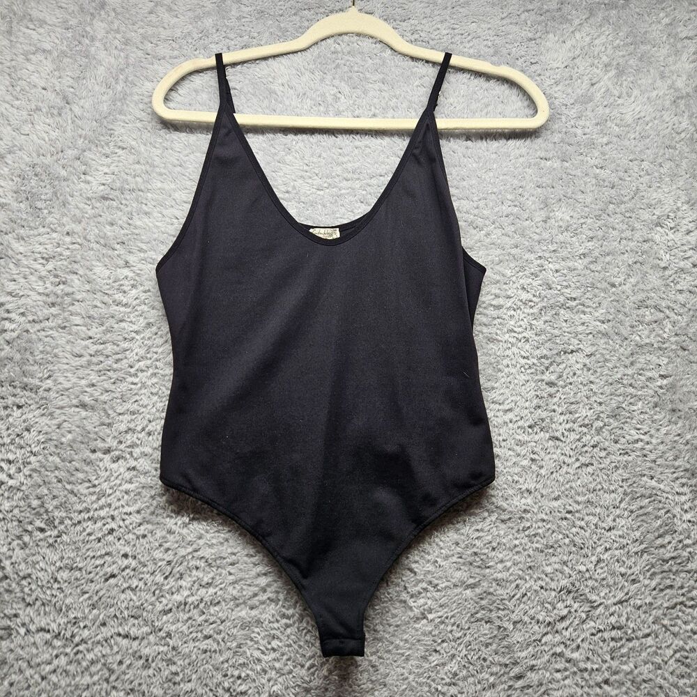 Intimately Free People Womens Black Bodysuit Size Medium Adjustable Straps